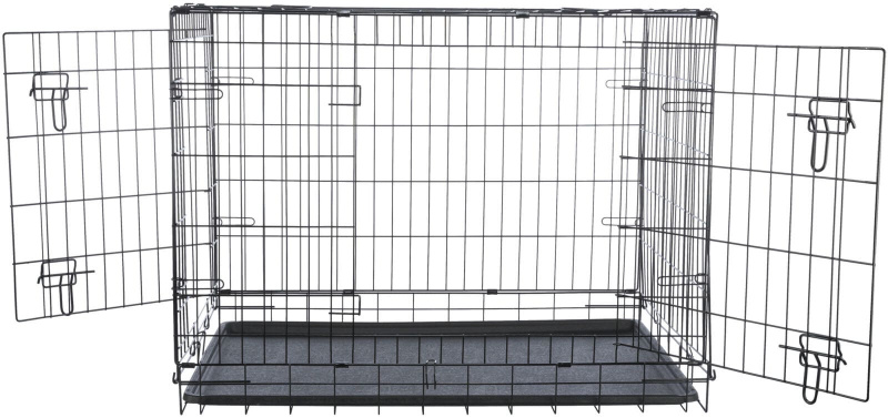 Home Kennel M: 78 × 62 × 55 cm schwarz